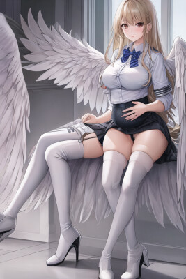 Wings of Ecstasy: Pregnant Angel's Erotic Adventure